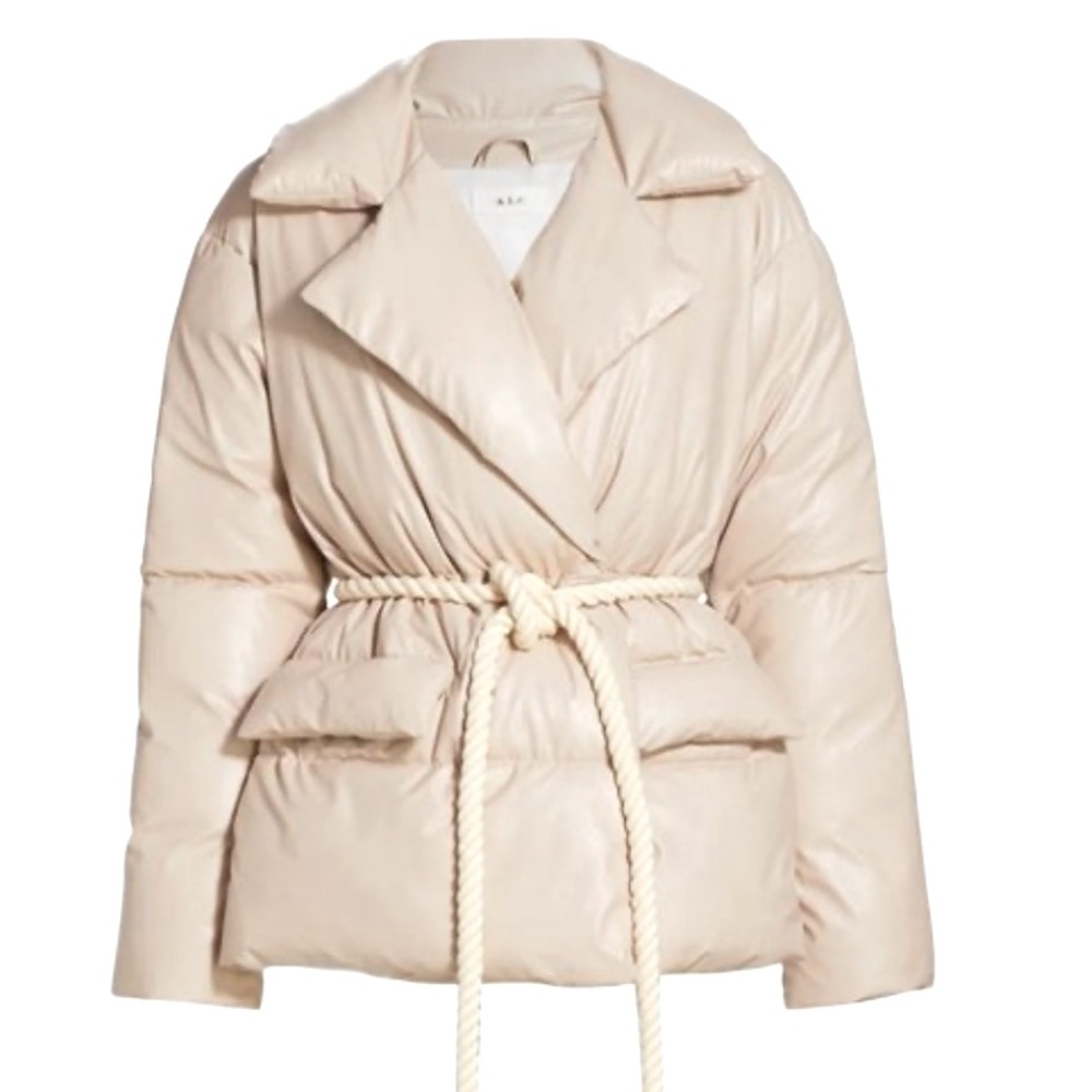 NWT ALC Liam Puffer Faux Leather Women's Jacket